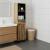 Dulap de Baie natural 38 x 33 x 160 cm Lemn prelucrat GartenMobel Dekor