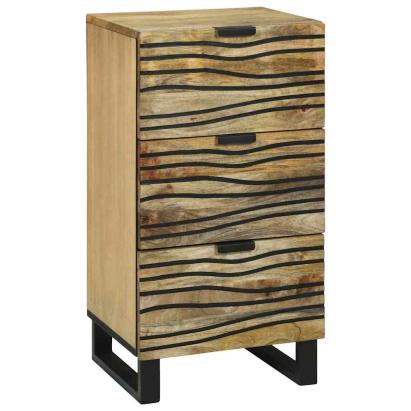 Bufet cu sertar Maro 40 x 33 x 75 cm Lemn masiv de mango GartenMobel Dekor