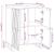 Bufet Maro 60 x 33 x 75 cm Lemn masiv de mango GartenMobel Dekor