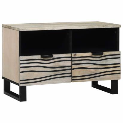 Unități TV cu sertar Alb 70 x 33 x 46 cm Lemn compozit GartenMobel Dekor
