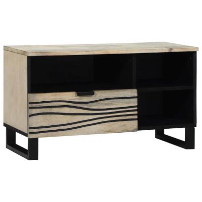 Unități TV cu sertar Alb 80 x 33 x 46 cm Lemn compozit GartenMobel Dekor