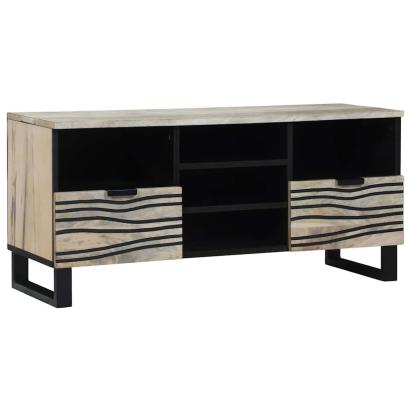 Unități TV cu sertar Alb 100 x 33 x 46 cm Lemn compozit GartenMobel Dekor