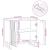 Dulap pentru Chiuveta de Baie Alb 62 x 33 x 58 cm Lemn compozit GartenMobel Dekor