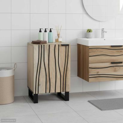 Dulap pentru Chiuveta de Baie cu raft Alb 38 x 33,5 x 58 cm GartenMobel Dekor