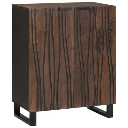 Bufet castan 60 x 33,5 x 75 cm Lemn de mango solid GartenMobel Dekor