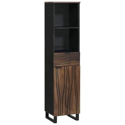 Dulap de Baie castan 38 x 33 x 160 cm Lemn prelucrat GartenMobel Dekor