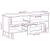 Cabinet TV cu sertar Maro 100 x 33 x 46 cm Lemn de mango solid GartenMobel Dekor