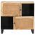 Bufet cu depozitare Maro 80 x 33 x 75 cm Lemn de mango solid GartenMobel Dekor