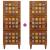 Bufet cu depozitare castan 40 x 33 x 110 cm Lemn de mango solid GartenMobel Dekor
