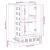 Bufet cu sertar castan 60 x 33,5 x 100 cm Lemn de mango solid GartenMobel Dekor