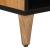 Cabinet TV cu ușă natural 80 x 33 x 46 cm Lemn de mango solid GartenMobel Dekor