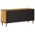 Cabinet TV cu raft natural 100 x 33 x 46 cm Lemn de mango solid GartenMobel Dekor