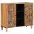 Bufet cu raft natural 90 x 33 x 75 cm Lemn de mango solid GartenMobel Dekor