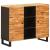 Dulap lateral cu ușă Maro 90 x 33 x 75 cm Lemn de mango solid GartenMobel Dekor