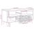 Cabinet TV cu raft Maro 100 x 33,5 x 46 cm Lemn de mango solid GartenMobel Dekor