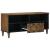 Cabinet TV cu raft Maro 100 x 33,5 x 46 cm Lemn de mango solid GartenMobel Dekor