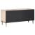 Cabinet TV Alb 105 x 33,5 x 46 cm Lemn de mango solid GartenMobel Dekor