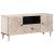 Cabinet TV cu sertar Alb 105 x 33,5 x 46 cm Lemn de mango solid GartenMobel Dekor