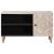 Cabinet TV cu raft Alb 80 x 31,5 x 46 cm Lemn de mango solid GartenMobel Dekor