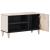 Cabinet TV cu raft Alb 80 x 31,5 x 46 cm Lemn de mango solid GartenMobel Dekor