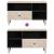 Cabinet TV cu sertar Alb 80 x 33,5 x 46 cm Lemn de mango solid GartenMobel Dekor
