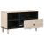 Cabinet TV cu sertar Alb 80 x 33,5 x 46 cm Lemn de mango solid GartenMobel Dekor