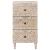 Bufet cu sertar Alb 40 x 33,5 x 75 cm Lemn de mango solid GartenMobel Dekor