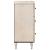 Bufet cu sertar Alb 40 x 33,5 x 75 cm Lemn de mango solid GartenMobel Dekor
