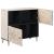 Bufet cu depozitare Alb 80 x 33,5 x 75 cm Lemn de mango solid GartenMobel Dekor