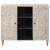 Bufet cu raft cu ușă Alb 90 x 33,5 x 75 cm Lemn de mango solid GartenMobel Dekor