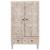 Șifonier Înalt Alb 60 x 33,5 x 100 cm Lemn de mango solid GartenMobel Dekor