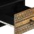 Dulap TV, negru, 100x33,5x46 cm, lemn masiv de mango brut GartenMobel Dekor
