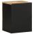 Dulap suspendat de baie negru 38x33,5x48cm, lemn masiv de mango GartenMobel Dekor