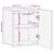 Dulap suspendat Pe perete cu ușă Multicolour 38 x 33,5 x 48 cm GartenMobel Dekor