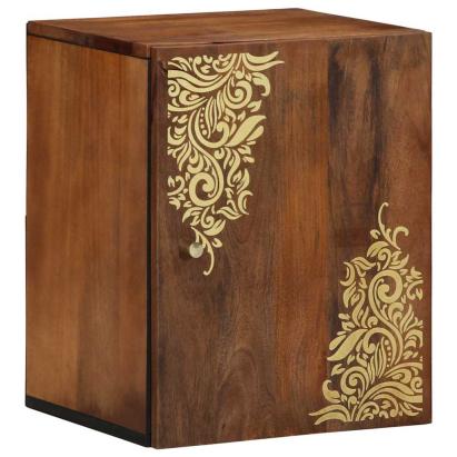 Dulap de perete Maro miere 38 x 33 x 48 cm Lemn de mango solid GartenMobel Dekor
