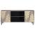 Cabinet TV cu raft Gri 105 x 33 x 46 cm Lemn de mango solid GartenMobel Dekor