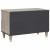 Cabinet TV cu sertar Gri 70 x 33 x 46 cm Lemn de mango solid GartenMobel Dekor