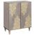 Bufet Gri și Aur 60 x 33 x 75 cm Lemn de mango solid GartenMobel Dekor