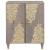 Bufet Gri și Aur 60 x 33 x 75 cm Lemn de mango solid GartenMobel Dekor
