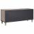 Cabinet TV cu sertar Gri 105 x 33 x 46 cm Lemn de mango solid GartenMobel Dekor