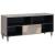 Cabinet TV cu sertar Gri 100 x 33 x 46 cm Lemn de mango solid GartenMobel Dekor