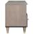 Cabinet TV cu sertar Gri 100 x 33 x 46 cm Lemn de mango solid GartenMobel Dekor