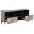 Cabinet TV cu sertar Gri 100 x 33 x 46 cm Lemn de mango solid GartenMobel Dekor