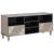 Cabinet TV cu sertar Gri 100 x 33 x 46 cm Lemn de mango solid GartenMobel Dekor