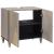 Dulap de chiuvetă Gri 62 x 33 x 58 cm Lemn de mango solid GartenMobel Dekor