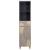 Dulap de Baie Gri 38 x 33 x 160 cm Lemn de mango solid GartenMobel Dekor