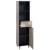Dulap de Baie Gri 38 x 33 x 160 cm Lemn de mango solid GartenMobel Dekor