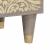 Bufet cu sertar Gri și Aur 40 x 33 x 75 cm Lemn de mango solid GartenMobel Dekor