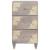 Bufet cu sertar Gri și Aur 40 x 33 x 75 cm Lemn de mango solid GartenMobel Dekor
