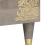 Bufet cu raft Gri și Aur 80 x 33 x 75 cm Lemn de mango solid GartenMobel Dekor
